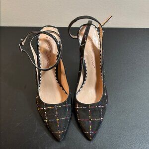 Betsey Johnson Aniya Black Heels with Colorful Studs‎